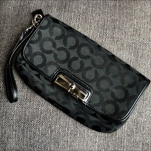 Coach Logo Wristlet